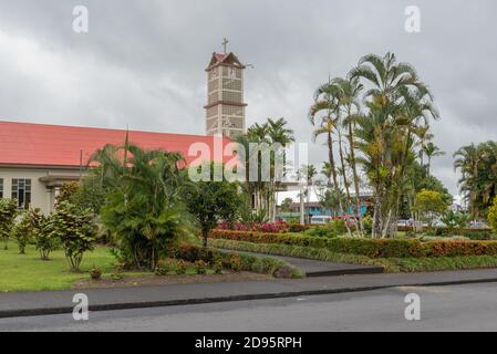 L'église catholique de San Juan Bosco à la Fortuna, Costa Rica Banque D'Images