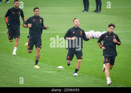 Turin, Italie. 03ème novembre 2020. Turin. Juventus dernier entraînement avant de partir pour Budapest pour le match de la Ligue des Champions contre Ferencvaros dans la photo: Credit: Independent photo Agency/Alay Live News Banque D'Images