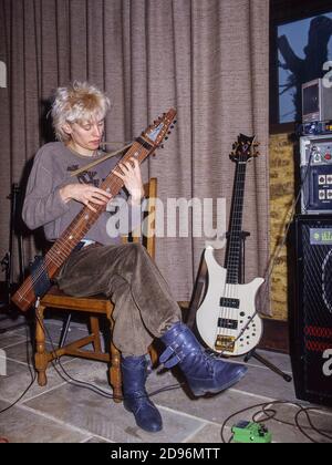 Le groupe de pop britannique Kajagoogoo enregistre son deuxième album Islands dans les studios d'enregistrement Manor à Oxforshire. Banque D'Images