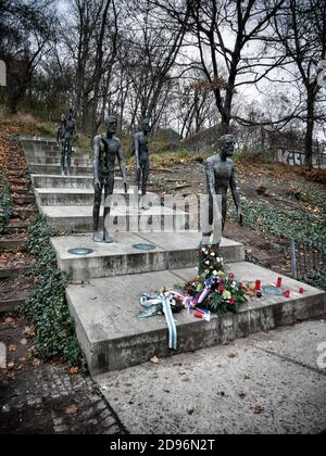 Mémorial aux victimes du communisme, PraguePicture de Julian Brown Banque D'Images