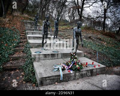 Mémorial aux victimes du communisme, PraguePicture de Julian Brown Banque D'Images