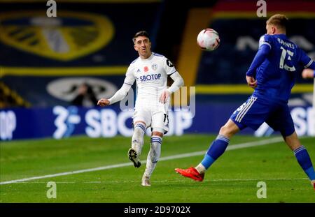 Leeds, Royaume-Uni. 2 novembre 2020. Pablo Hernandez, milieu de terrain de Leeds United lors du match de football de première ligue de championnat anglais entre Leeds United et Leicester City le 2 novembre 2020 à Elland Road à Leeds, Angleterre - photo Simon Davies/ProSportsImages/DPPI/LM crédit: Paola Benini/Alay Live News Banque D'Images