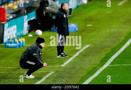 Leeds, Royaume-Uni. 2 novembre 2020. Leeds United Manager Marcelo Bielsa lors du championnat d'Angleterre de football de la Premier League entre Leeds United et Leicester City le 2 novembre 2020 à Elland Road à Leeds, Angleterre - photo Simon Davies/ProSportsImages/DPPI/LM crédit: Paola Benini/Alay Live News Banque D'Images