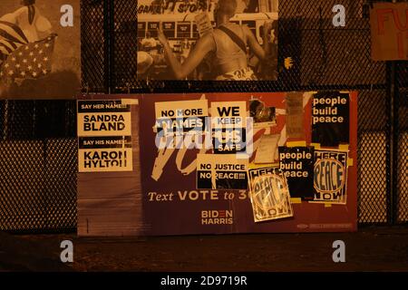 Washington, DC, États-Unis. 2 novembre 2020. Elect Eve Night Downtown Washington, DC, le 2 novembre 2020. Crédit : Mpi34/Media Punch/Alamy Live News Banque D'Images