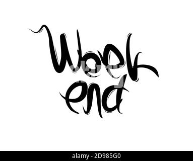 lettrage de l'art sur fond blanc dans l'illustration vectorielle Illustration de Vecteur