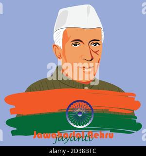 Bonne journée pour les enfants pour la fête internationale des enfants. Anniversaire de Jawaharlal Nehru. Illustration vectorielle. Illustration de Vecteur