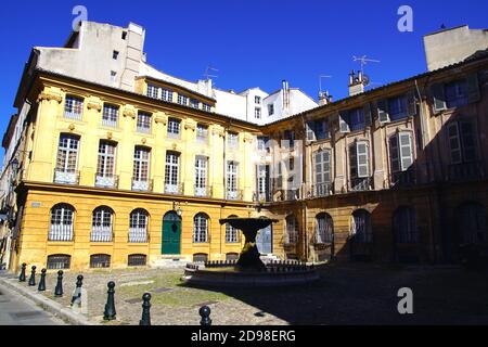 Place Albertas à Aix-en-Provence, France Banque D'Images