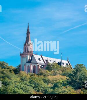 La chapelle, Rochuskapelle Rochusberg de montagne, Bingen, Rhénanie-Palatinat, Allemagne, Europe Banque D'Images