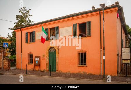Italie Emilia Romagna San Mauro Pascoli - Maison de la Poète italien Giovanni Pascoli Banque D'Images
