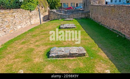 Vestiges du Camp romain Bodobrica à Boppard, Rhénanie-Palatinat, Allemagne, Europe Banque D'Images