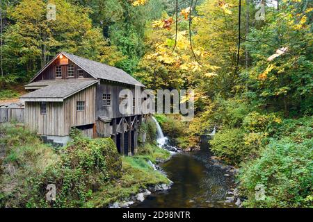 Cedar Creek Grist Mill, Washington-États-Unis Banque D'Images