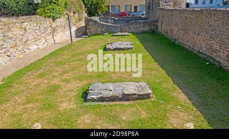 Vestiges du Camp romain Bodobrica à Boppard, Rhénanie-Palatinat, Allemagne, Europe Banque D'Images