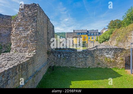 Vestiges du Camp romain Bodobrica à Boppard, Rhénanie-Palatinat, Allemagne, Europe Banque D'Images