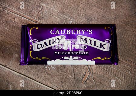 Lait de Cadbury’s Dairy Banque D'Images