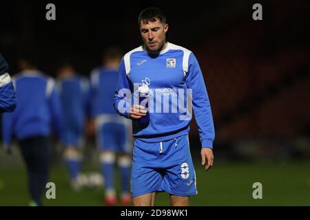 Cleethorpes, Royaume-Uni. 3 novembre 2020. Mike Jones de Barrow avant le match Sky Bet League 2 entre Grimsby Town et Barrow au parc Blundell, Cleethorpes, le mardi 3 novembre 2020. (Credit: Mark Fletcher | MI News) Credit: MI News & Sport /Alay Live News Banque D'Images