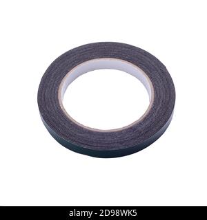 Ruban adhésif double face isolant sur fond blanc ruban de masquage, ruban adhésif pour conduits, ruban adhésif double face Banque D'Images