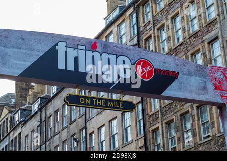 Royal Mile von Edinburgh beim Fringe festival 13. Août 2019 Banque D'Images