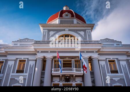 Palacio de Gobierno - Palais du Gouvernement - Hôtel de ville et Musée provincial, Cienfuegos, Cuba, Amérique latine et Caraïbes Banque D'Images