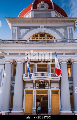 Palacio de Gobierno - Palais du Gouvernement - Hôtel de ville et Musée provincial, Cienfuegos, Cuba, Amérique latine et Caraïbes Banque D'Images