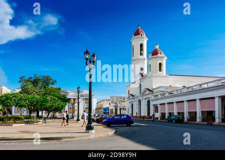 Cathédrale notre-Dame de l'Immaculée conception. Cienfuegos, Cuba, Amérique latine et Caraïbes Banque D'Images