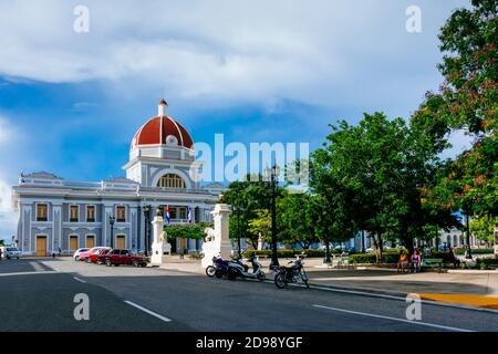 Palacio de Gobierno - Palais du Gouvernement - Hôtel de ville et Musée provincial, Cienfuegos, Cuba, Amérique latine et Caraïbes Banque D'Images