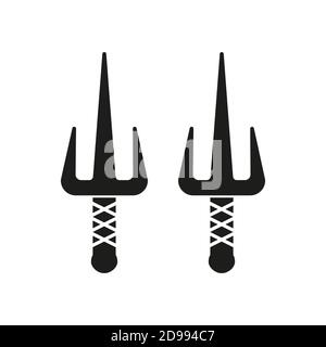 icône sai élément de l'icône d'arme pour le concept mobile et les applications web. L'icône sai en ligne fine peut être utilisée pour le Web et le mobile. Icône Premium sur fond blanc Illustration de Vecteur