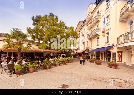 Baden Baden, Allemagne, 08.27.18 les vieilles maisons de la vieille ville Banque D'Images