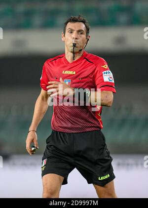 Vérone, Italie. 02 novembre 2020. Juan Luca Sacchi pendant Hellas Verona vs Benevento Calcio, Italie football série A match à Vérone, Italie, novembre 02 2020 crédit: Agence de photo indépendante/Alamy Live News Banque D'Images