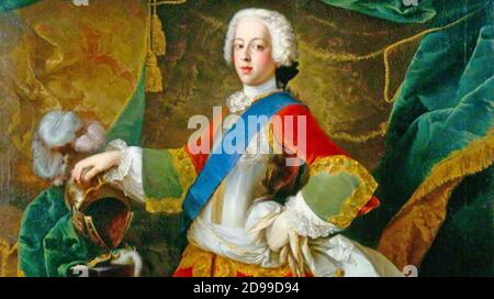 CHARLES EDWARD STUART - Bonnie Prince Charles (1720-1788) vers 1745. Banque D'Images