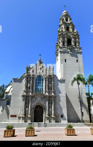 Balboa Park Bell Tower de San Diego en Californie Banque D'Images