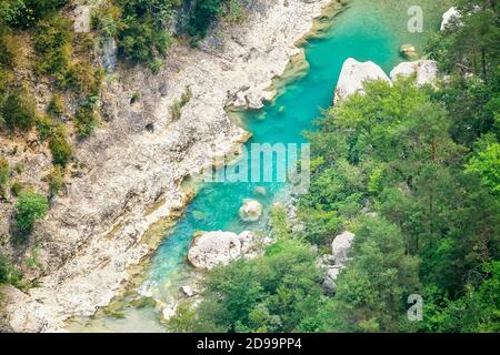 Gorges du Verdon, Alpes de Haute Provence, Provence, France Banque D'Images