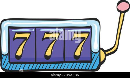 Icône de jackpot dans la mise en plan couleur. Jeu de hasard chanceux gagnant richesse Illustration de Vecteur