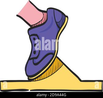 Icône de bloc de démarrage dans la mise en plan couleur. Course à pied sport Sprint prêt à l'emploi Illustration de Vecteur