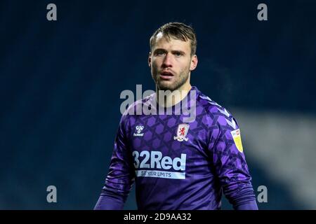 Marcus Bettinelli (1) de Middlesbrough en action pendant le jeu Banque D'Images