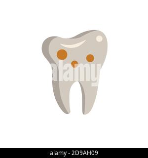 Icône caries. Élément simple de la collection de dentisterie. Icône en forme de caries créatives pour la conception de sites Web, les modèles, les infographies et bien plus encore Illustration de Vecteur