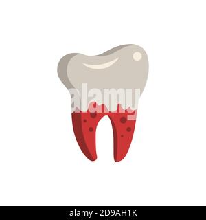 L'icône saignement des gencives. Élément simple de la collection de dentisterie. Icône Creative Bleeding gommes pour la conception Web, les modèles, les infographies et plus encore Illustration de Vecteur