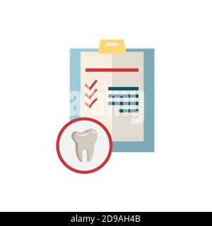 Icône dentaire. Icône monochrome de dentisterie simple pour modèles, web design et infographies Illustration de Vecteur