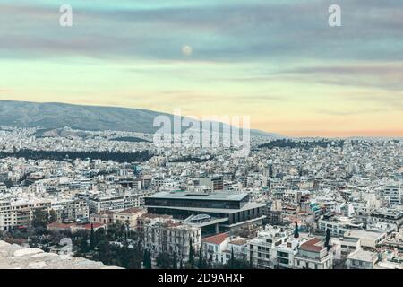 Vue sur la ville d'Athènes en Grèce, en Europe Banque D'Images