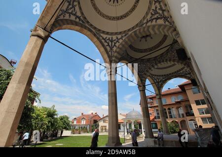 Mosquée Fatih (Xhamia e Mbertit) à Pristina, Kosovo Banque D'Images