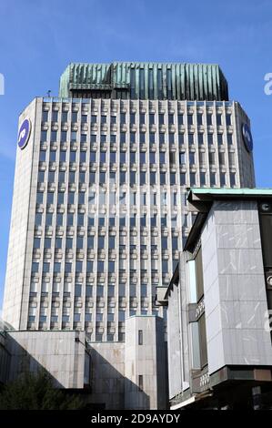 Années 1970 Architecture brutaliste à Ljubljana Banque D'Images
