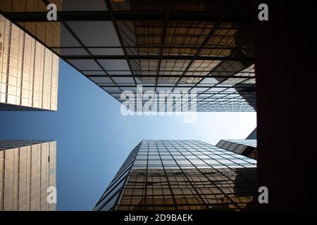 Détail de la façade du terminal maritime de Chine dans le quartier Tsim Sha Tsui, Hong Kong - Chine Banque D'Images