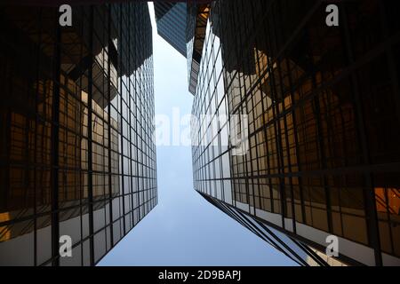 Détail de la façade du terminal maritime de Chine dans le quartier Tsim Sha Tsui, Hong Kong - Chine Banque D'Images