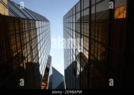 Détail de la façade du terminal maritime de Chine dans le quartier Tsim Sha Tsui, Hong Kong - Chine Banque D'Images