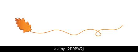 Tendinde feuille d'automne isolée sur fond blanc illustration vecteur EPS10 Illustration de Vecteur