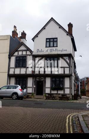 DUC DE WELLINGTON, BUGLE STREET, SOUTHAMPTON. Banque D'Images