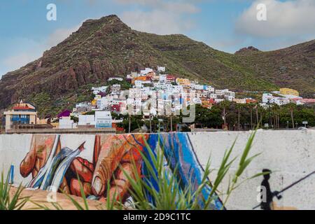 San Andrés est un village situé sur l'île de Tenerife dans les îles Canaries. Il est situé sur la côte, au pied des montagnes Anaga Banque D'Images