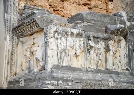 Perge Ancient City, Antalya - Turquie. Perge était l'une des villes les plus importantes de l'ancienne Pamphylie. Banque D'Images