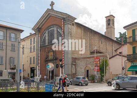 Como, Italie - 15 juin 2019 : Église catholique Chiesa di Sant Orsola à Côme, Italie. Banque D'Images