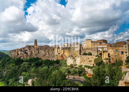 Pitigliano est une ville splendide dans la région de Tufo en Maremme. Pitigliano, Grosseto, Toscane, Italie, Europe Banque D'Images