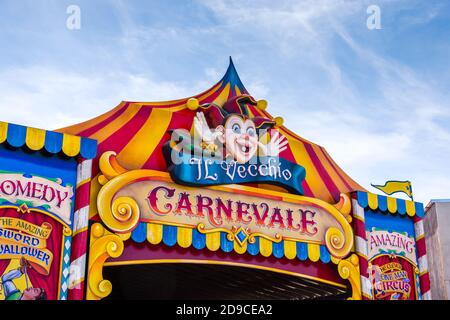 Festival de la Renaissance de l'Arizona et marché artisanal, tente de cirque Banque D'Images